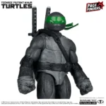 TEENAGE MUTANT NINJA TURTLES 5inch LEONARDO FIGURE WITH COMIC (B,W&G VARIANT) - immagine 2