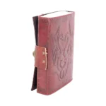 LEATHER DIARY EMBOSSD DRAGON & LOCK - immagine 6