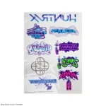 KPOP DEMON HUNTERS TATTOO STICKERS - immagine 2