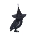 OWLOCEN BLACK WITCH OWL HANGING ORNAMENT - immagine 7