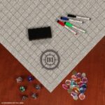 Enhance Tabletop Grid Mat Campaign Kit DnD beige - immagine 2