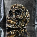RENAISSANCE BLACK AND GOLD SKULL - immagine 5