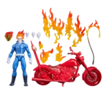 MARVEL LEGENDS GHOST RIDER JHONNY BLAZE WITH BIKE ACTION FIGURE - immagine 2