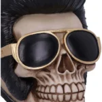 THE KING OF ROCK SKULL ORNAMENT 17CM - immagine 6
