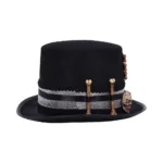 STEAMPUNK VOODOO PRIEST'S SKULL AND BONE TOP HAT - immagine 8