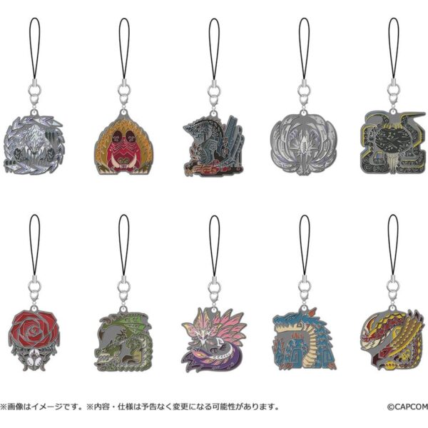 Monster Hunter Wilds Metal Keychain Monster icon Vol. 2 Blind Box Assortment (10)
