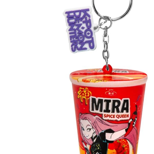 KPop Demon Hunters Squishy Keychain Mira Spice Queen Noodles