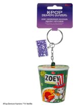 KPop Demon Hunters Squishy Keychain Zoey Hamburger Noodles - immagine 2