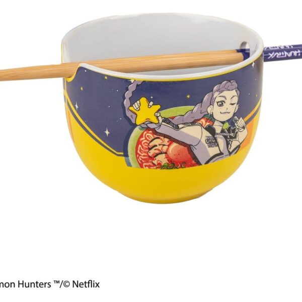 KPop Demon Hunters Ramen Bowl with Chopsticks Rumi Superstar Flavor