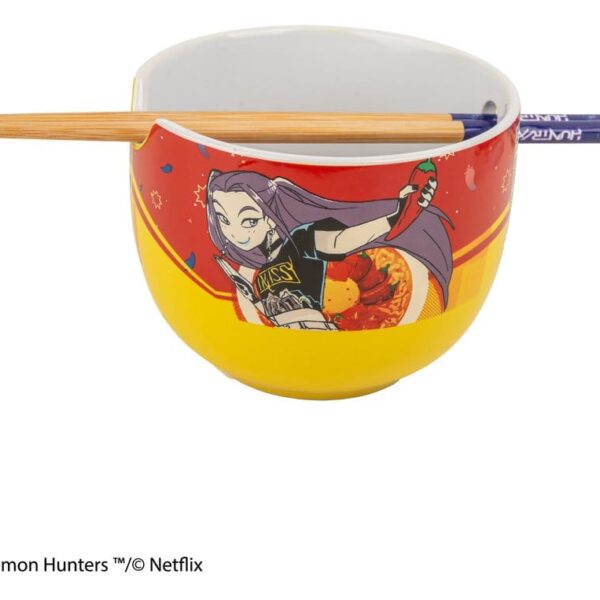 KPop Demon Hunters Ramen Bowl with Chopsticks Mira Spice Queen