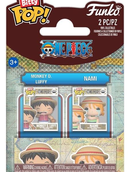 One Piece Bitty POP! Vinyl Figures 2-Pack Monkey D. Luffy & Nami 2 cm
