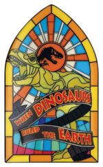 Jurassic Park Ingot Stained Glass Style Metal 11 cm