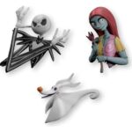 Disney The Nightmare Before Christmas Set of 3 Magnets  5 cm