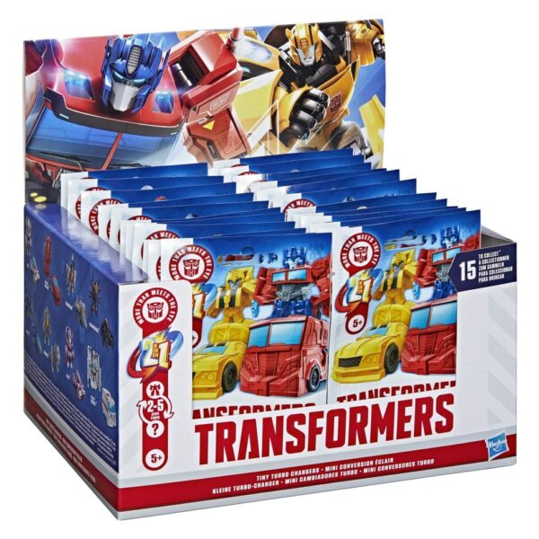 Transformers Mini Action Figures 4 cm Tiny Turbo Changers Blind Box Display (24)