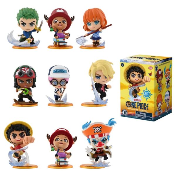 One Piece Cosbi Mini Figures 8 cm Blind Box Display (8)
