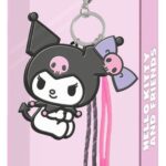 Sanrio Charm Keyring Kuromi Face