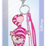 Alice in Wonderland Charm Keyring Cheshire Cat Smile