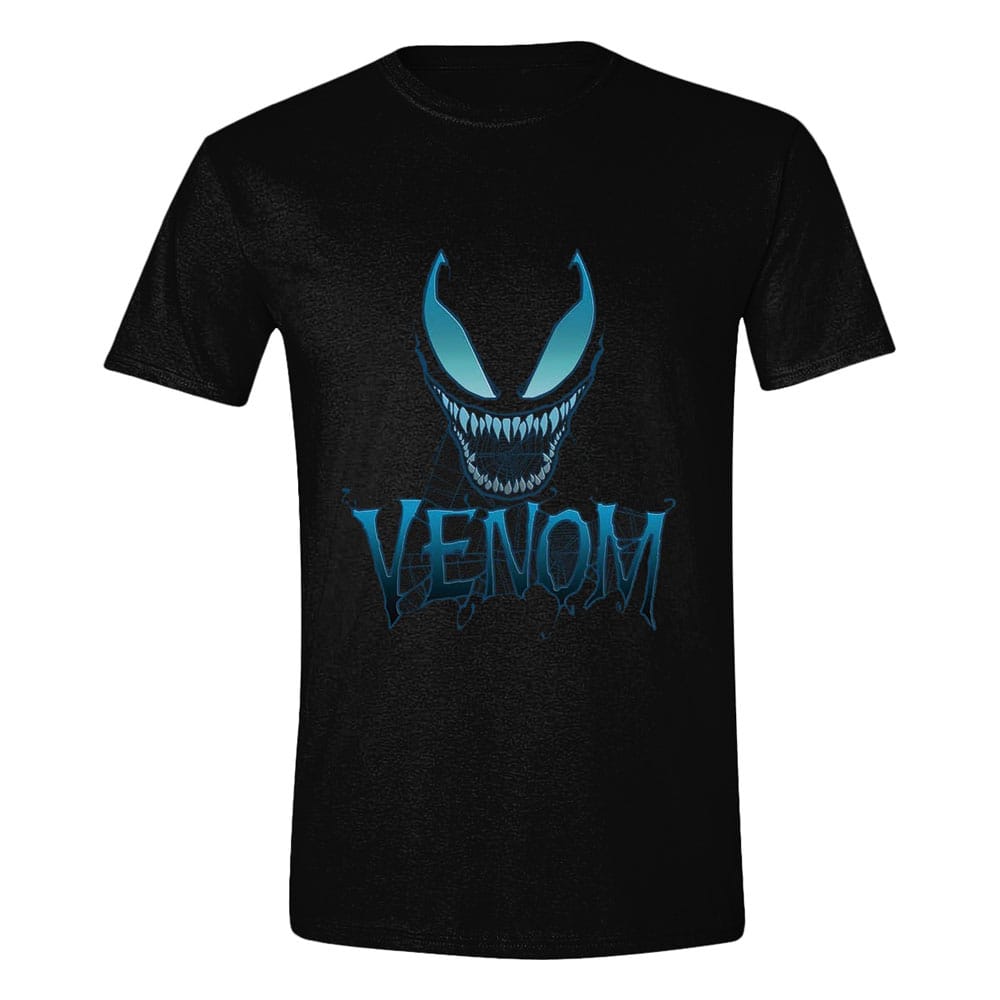x_pcmts456ven Marvel T-Shirt Venom Blue Web Face Size S - immagine 1