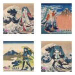 Hatsune Miku x Katsushika Hokusai iXima Sticker The Great Wave off Kanagawa (10)