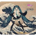 Hatsune Miku x Katsushika Hokusai iXima Mousepad The Great Wave off Kanagawa/Fine Wind, Clear Morning