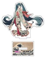 Hatsune Miku x Katsushika Hokusai iXima Die-Cut Acrylic Stand The Great Wave off Kanagawa 10 cm (5) - immagine 3