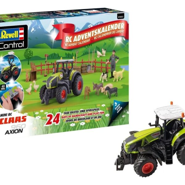 Claas Revell Control Advent Calendar RC Tractor Axion 960 10 cm