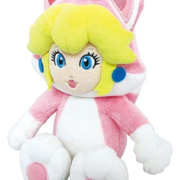 Super Mario Plush Figure Cat Peach 22 cm