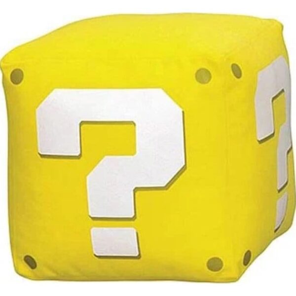 Super Mario Plush Figure Question Mark 12 cm