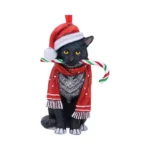 CAT CANDY CANE HANGING ORNAMENT - immagine 5