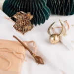 HARRY POTTER CHRISTMAS DECORATION GOLD SET (3) - immagine 5