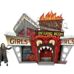 BEETLEJUIE 1988 TRENCHCOAT SPIKES INFERNO ROOM DLX AF