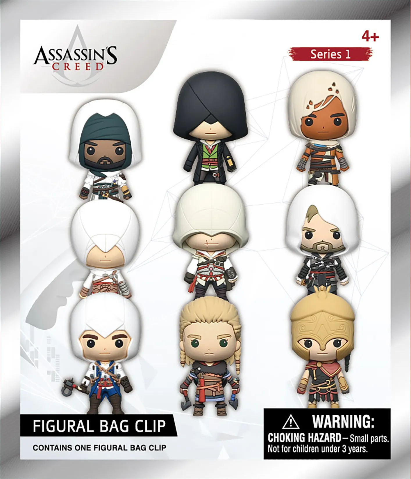 113627__2e95a716 ASSASSIN'S CREED SERIES 1 BAG CLIP BLIND BOX DISPLAY (24) - immagine 1