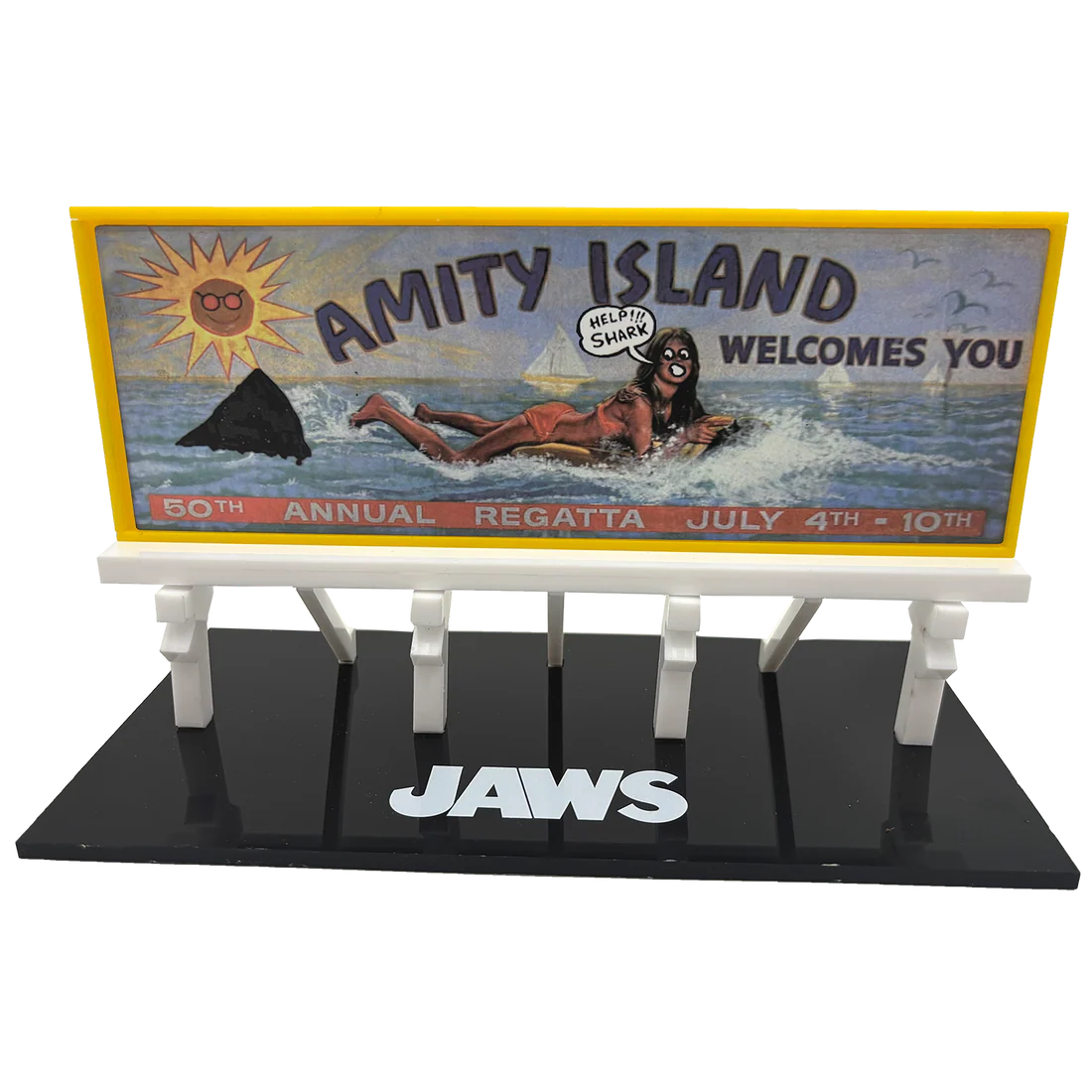 113720__aff63e08 JAWS AMITY ISLAND BILLBOARD SCALED PROP REPLICA - immagine 1