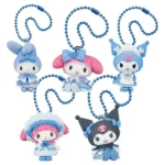 MY MELODY & KUROMI TWINCHEES SWEET LOLITA FIGURINE DANGLER - LIGHT BLUE DRESS VER. DISPLAY (24)