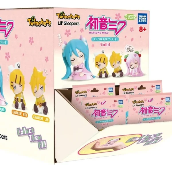 HATSUNE MIKU TWINCHEES LIL’ SLEEPERS VOL 3  FIGURINE DISPLAY (24)