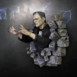 FRANKENSTEIN LIFESIZE WALL SCULPTURE