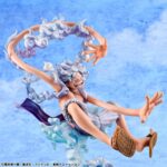 One Piece Portrait.Of.Pirates PVC Figure "Evolutionary History" Monkey D. Luffy "Gear Fifth" 26 cm - immagine 3