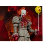 MOVIE MANIACS 6INCH POSED  WELCOME TO DERRY WV2 PENNYWISE BLOODY - immagine 2