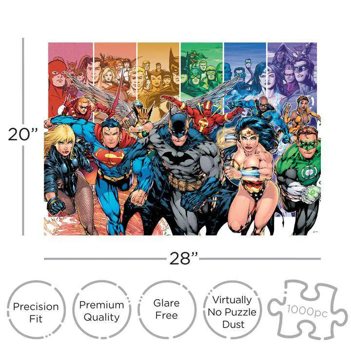 75299__1866612091 DC JLA 1000 PCS PUZZLE - immagine 1