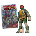 TEENAGE MUTANT NINJA TURLES 5IN FIGURE WITH COMIC WV2 RAPHAEL