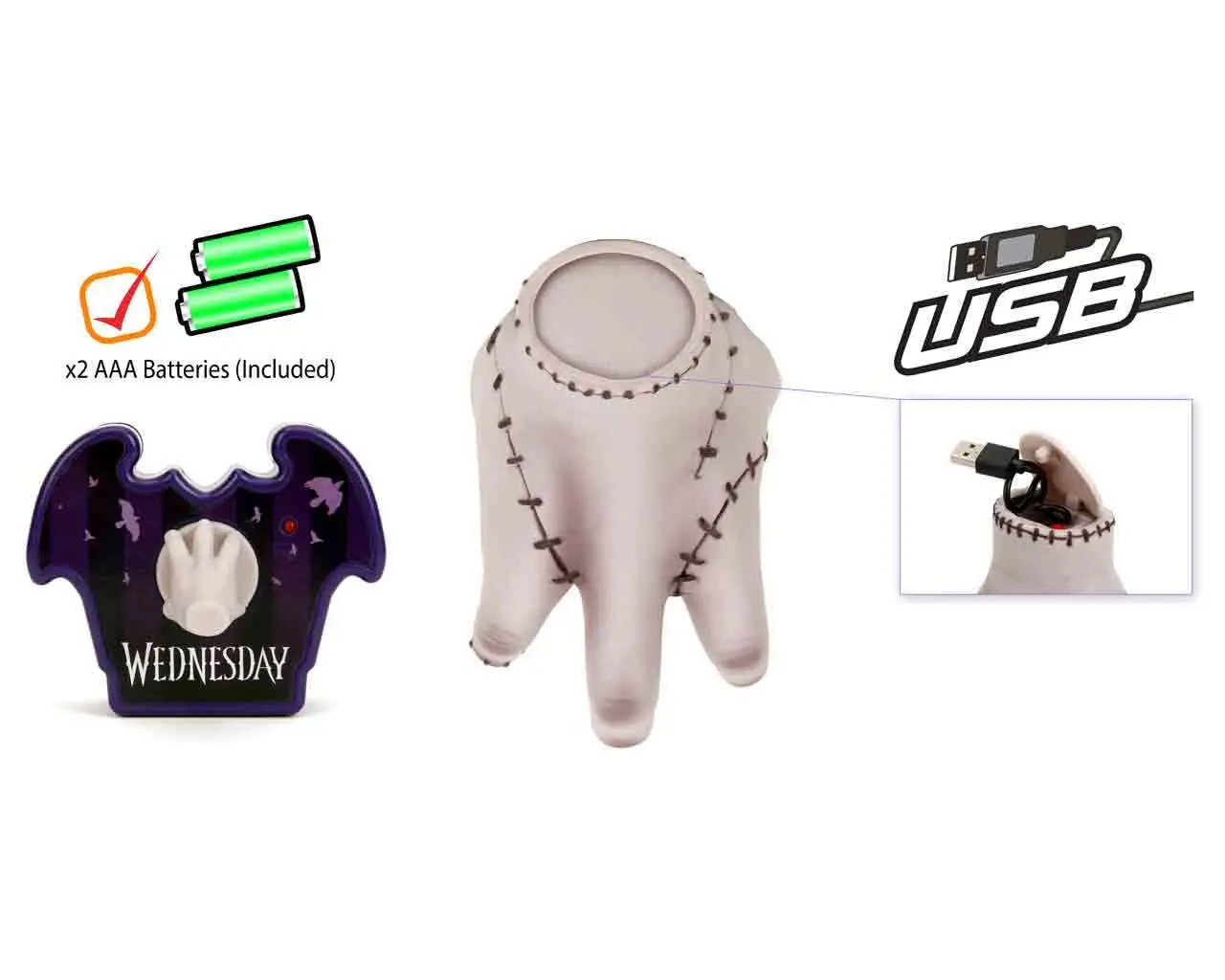 99688__264305407 WEDNESDAY NETFLIX THING 1/1 REMOTE CONTROL MODEL REPLICA - immagine 1