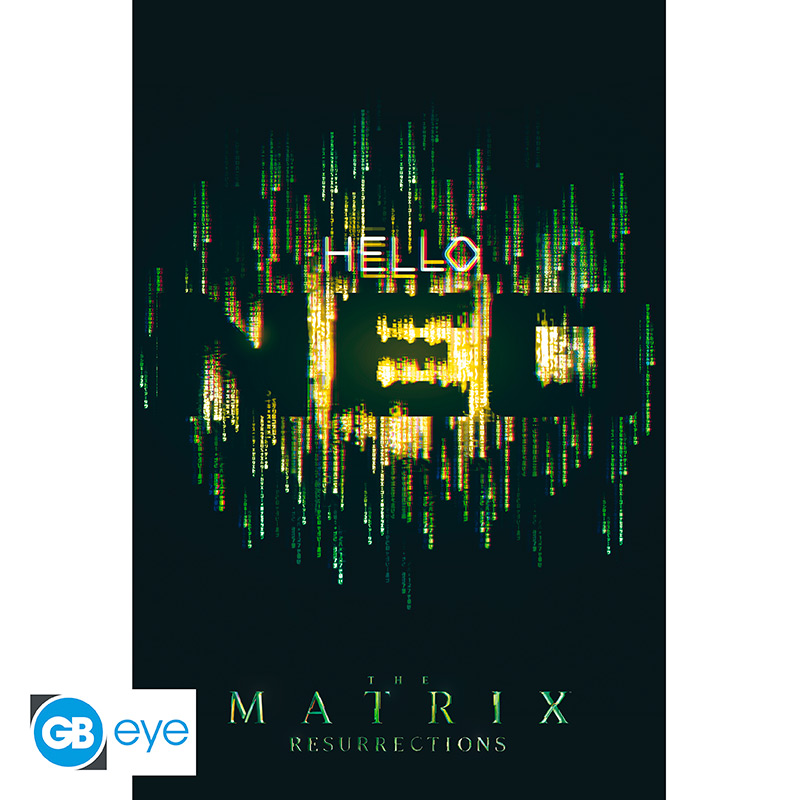 ABYDCO865 THE MATRIX - Poster Maxi 91.5 1 - Hello Neo * - immagine 1