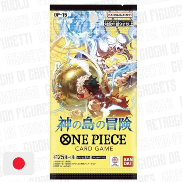 One Piece Card Game - OP-15 Adventure On Kami's Island Bustina da 6 carte gioco in lingua giapponese