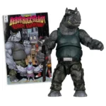 TEENAGE MUTANT NINJA TURLES 5IN FIGURE WITH COMIC WV2 ROCKSTEADY - immagine 2