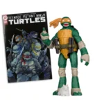 TEENAGE MUTANT NINJA TURLES 5IN FIGURE WITH COMIC WV2 MICHELANGELO - immagine 2