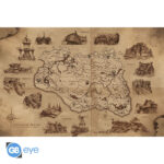 SKYRIM - Poster Maxi 91.5 1 - "Illustrated Map"*