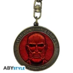 ATTACK ON TITAN COLOSSAL TITAN MEDALLION KEYCHAIN - immagine 2