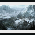 SKYRIM - Framed print "Vista" (30x75)*