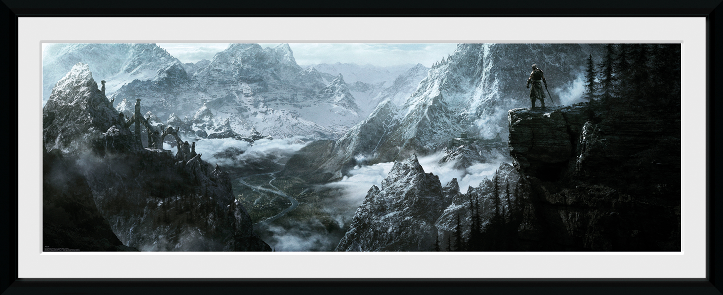 PFD270 SKYRIM - Framed print "Vista" (30x75)* - immagine 1