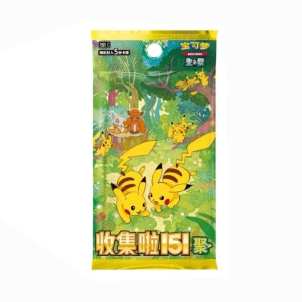 Pokemon Collection 151C 4.0 Gather Slim bustina singola da 5 carte - cinese semplificato